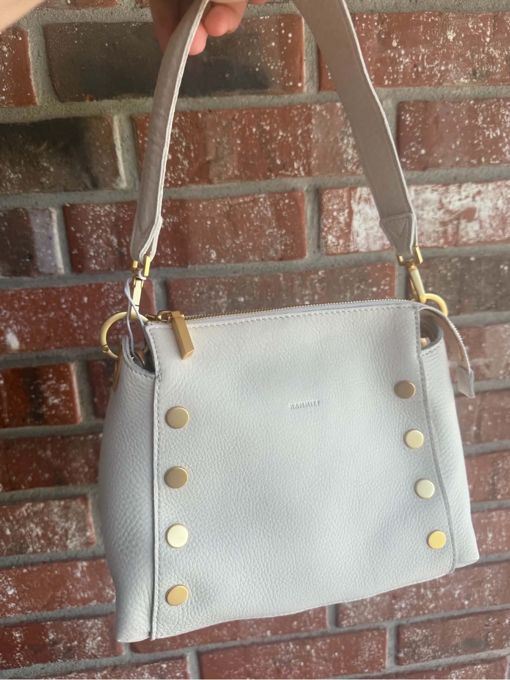 Hammitt Bryant Med Calla Lily White/Brushed Gold